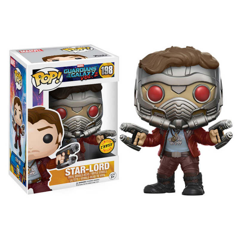 FUNKO POP *CHASE* MARVEL GUARDIANS OF THE GALAXY 2 STAR-LORD 198