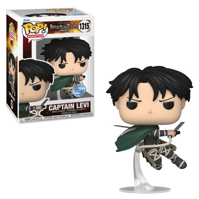 1E8ECB67-86A3-C394-E735-EDE92ABB13DB.jpg Funko Pop Attack On Titan - Captain Levi 1315 - Image 1