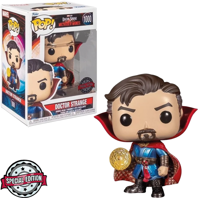 3116E632-6032-DAFD-C722-AA50192561B1.png Funko Pop Marvel Doctor Strange 2 - Doctor Strange 1000 (metallic) *special Edition* - Image 1