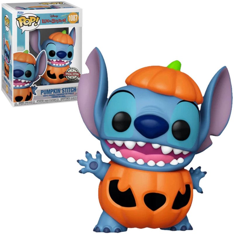 368B7C6D-9754-EEA0-6141-2A5B9B75F7DC.jpg Funko Pop Disney Lilo & Stitch Pumpkin Stitch 1087 *special Edition* - Image 1