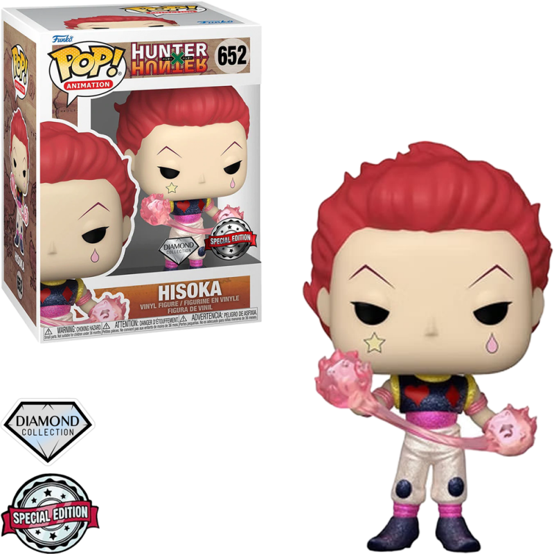 4B554CC6-CE20-50E2-B9EA-F8EA28358DEE.png Funko Pop Hunter X Hunter Hisoka 652 *diamond *special Edition* - Image 1