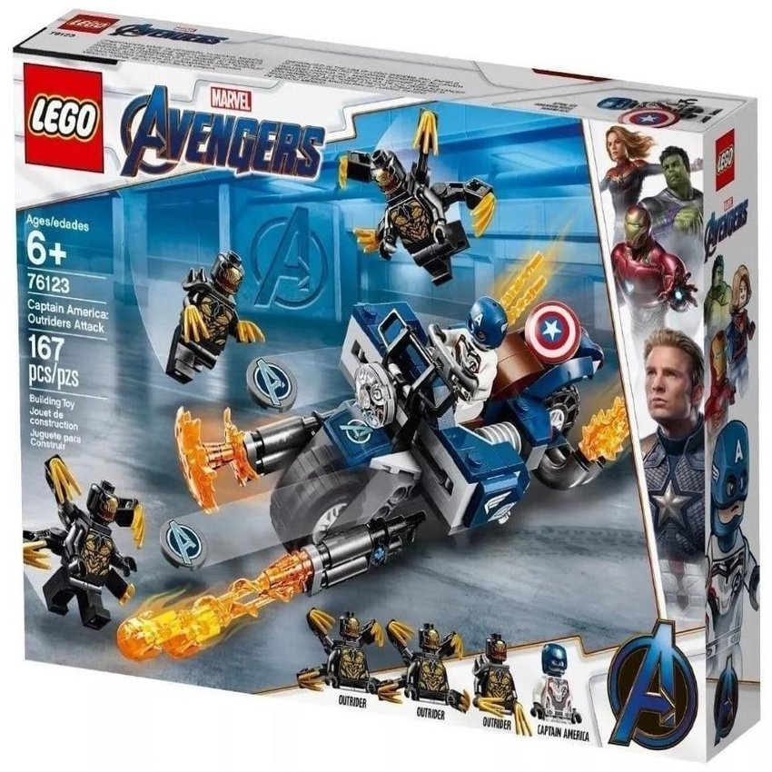 54D78087-9325-F5F2-E76D-41D1A4ED2BF1.jpg Lego Marvel Avengers Capitan America - Ataque De Los Outriders 167 Pcs - Image 1