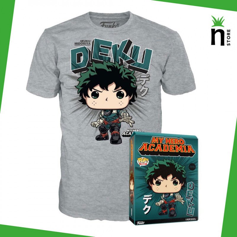 61BD3ECB-975E-E798-CC55-09F78451F814.jpg Funko Tees My Hero Academia Deku - Image 1