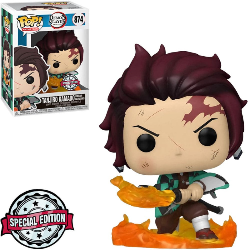6301F937-9C1A-42A0-BBE1-04E1CDB67189.jpeg Funko Pop Demon Slayer Tanjiro Kamado (hinokami Kagura Dance) 874 *special Edition* - Image 1