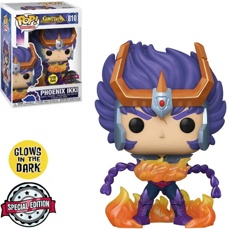 63D1CE4D-7911-74E8-121C-C1DEEF016620.jpg Funko Pop Saint Seiya Knights Of The Zodiac Exclusive - Phoenix Ikki 810 (glows In The Dark) - Image 1