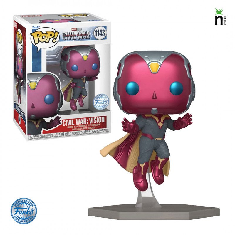 66D1E088-FC15-6D7A-2E15-4F0F0981033A.jpg Funko Pop Marvel Civil War - Civil War: Vision 1143 *special Edition* - Image 1