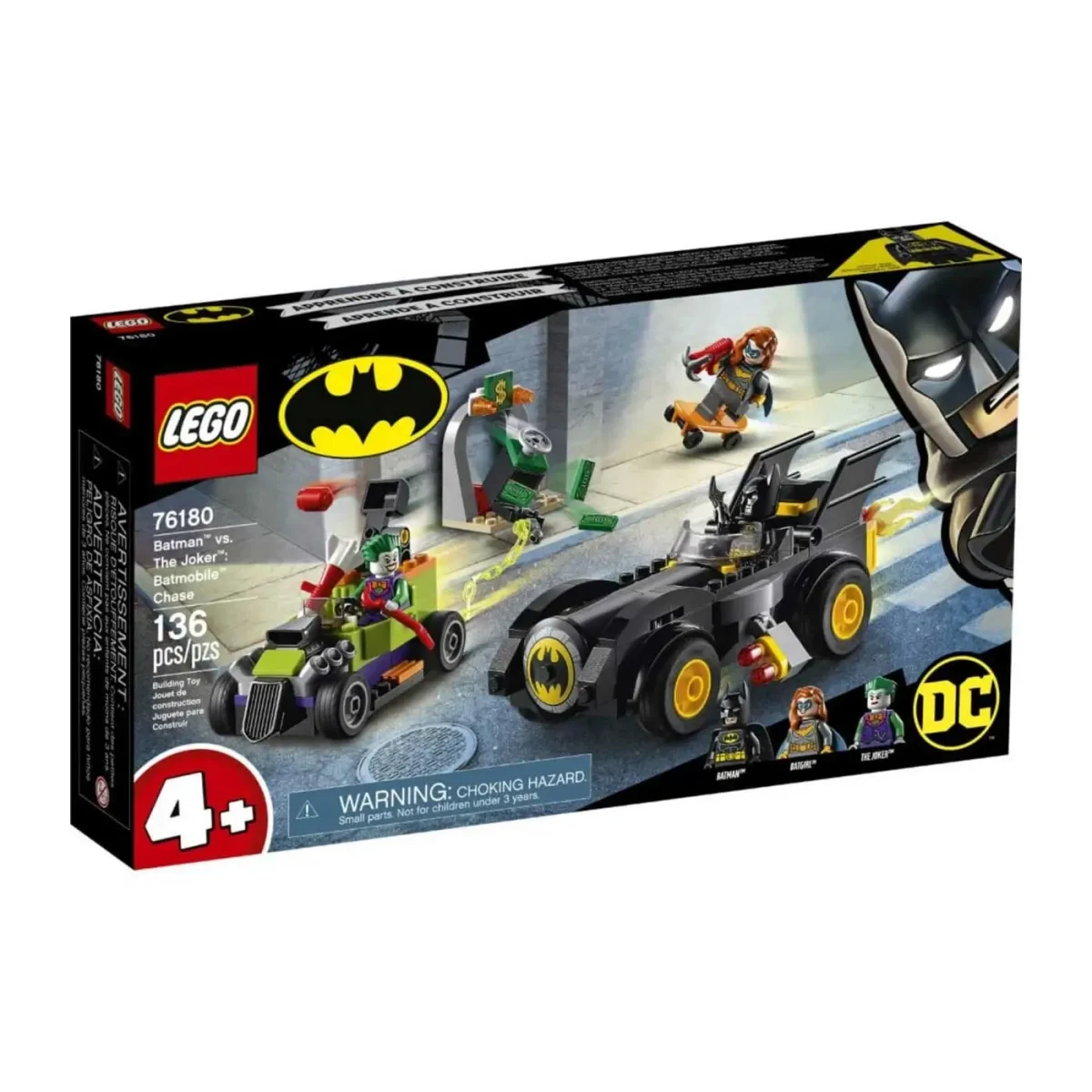 Lego Dc Super Heroes Batman Vs The Joker Batimobile Chase 136 Pcs - Imagen 2