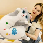 Peluche Largo Abrazable Gato Gris 90cm K49573-3 - Image 4