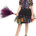 ACCESORIO HALLOWEEN - ESCOBA BRUJA CON TUL