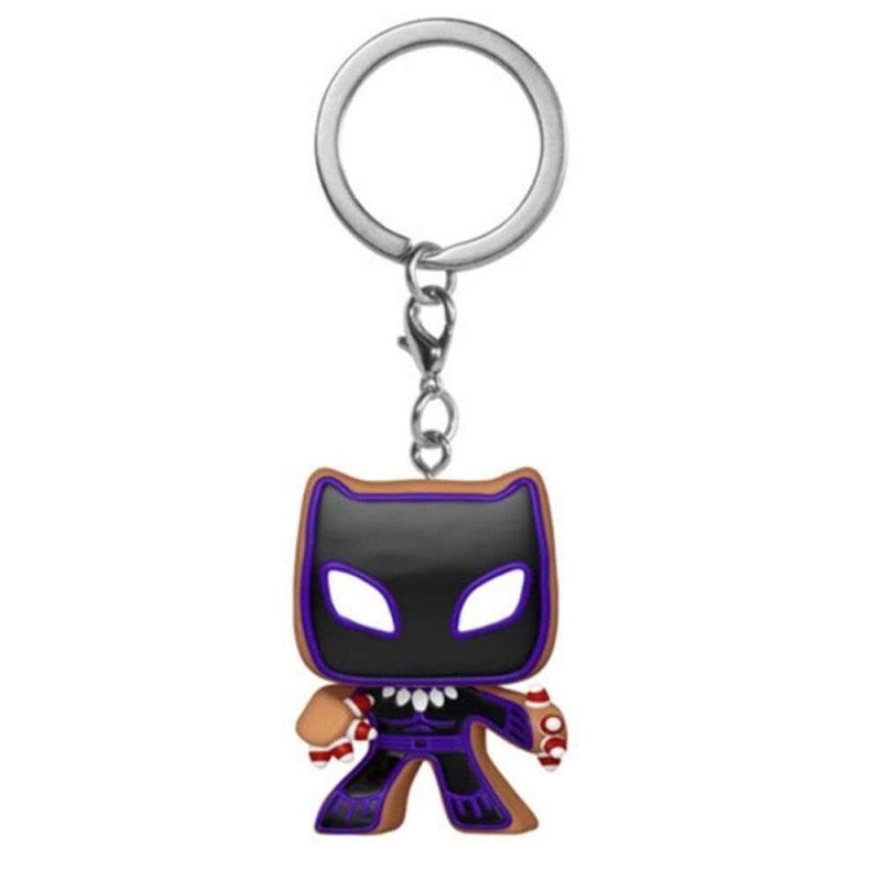 8CFFE0B4-D752-BEF7-0705-61E3E4C62E67.jpeg Funko Keychain Marvel Holiday - Black Panther - Image 1
