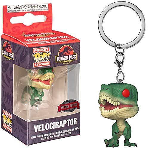 8FDA994B-ABCA-F422-DE6A-4FD3F42F9C43.jpg Funko Keychain Jurassic Park Velocirraptor *special Edition* 25th Anniversary - Image 1