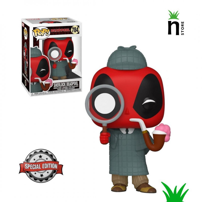914C70B1-6F0A-E2FB-5484-8D6237AF163E.jpg Funko Pop Marvel Deadpool Sherlock Deadpool 784 *special Edition* - Image 1