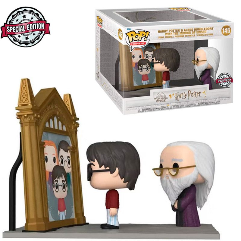 916AAF5D-FFAE-6C68-C3C5-DA227A34EAA3.jpg Funko Pop Moment Harry Potter & Albus Dumbledore W/ The Mirror Of Erised 145 *special Edition* - Image 1