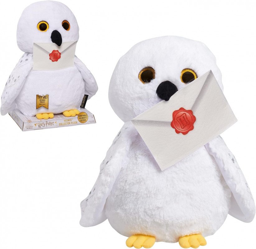 96B0CF2A-FF6F-21F1-2100-7719AD550852.jpg Harry Potter Collector Hedwig Plushie 35cm - Imagen 1