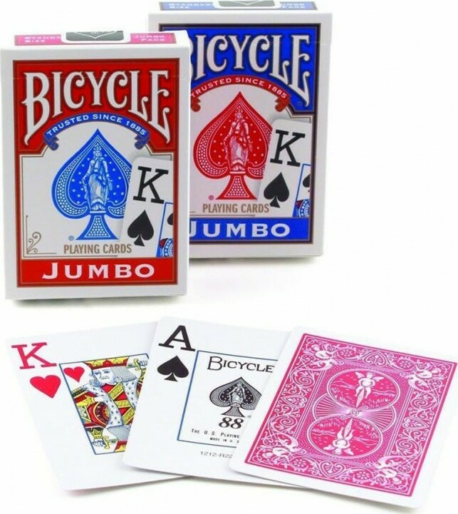 9AFC0941-BFC7-5A8A-1F06-5B2B5681FE0C.jpg Naipes Poker Bicycle Jumbo - Image 1