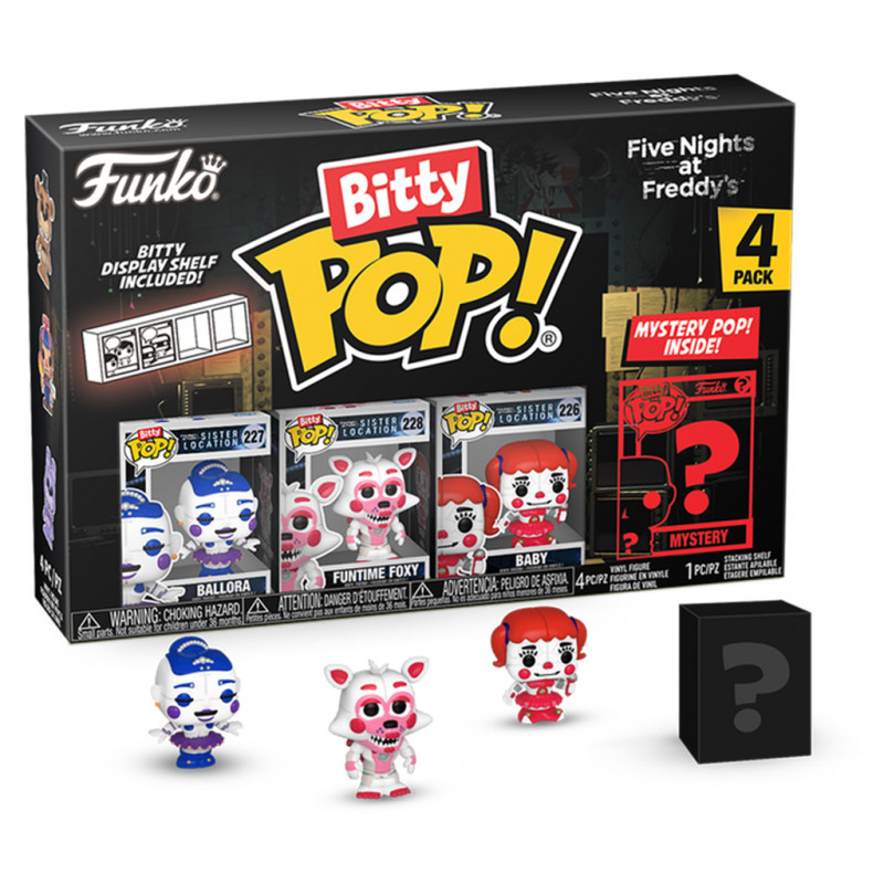 A1DA1AC0-49C7-F30A-8F3C-B65BEDB8B6A7.jpg Funko Bitty Pop Five Nights At Freddy's - Ballora 4-pack - Image 1