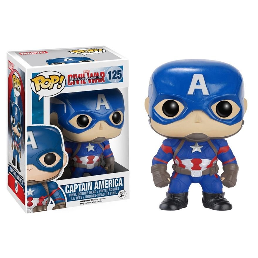 A5A407A8-9666-0ACD-00FA-28EAD95DE61F.jpg Funko Pop Marvel Civil War-captain America 125 - Image 1