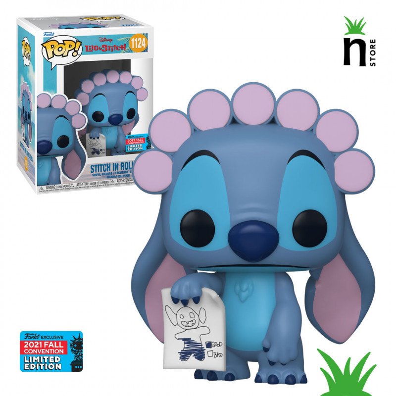 B2CE0CA9-DB36-A0ED-7303-2697D5CB0F95.jpg Funko Pop Disney Lilo & Stitch Nycc 2021 Exclusive - Stitch In Rollers 1124 *limited* - Image 1