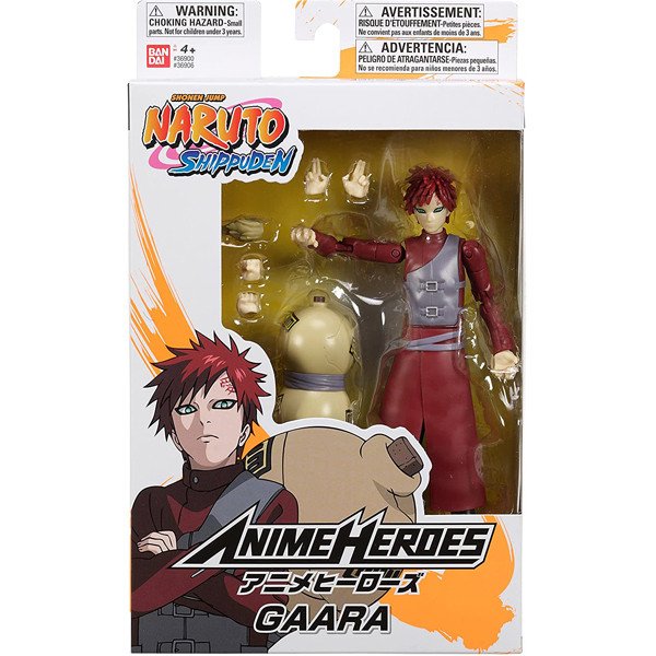 B4170D4E-7957-1CB4-A974-65F0A38010F6.jpg Bandai Naruto Shippuden Anime Heroes - Gaara - Image 1
