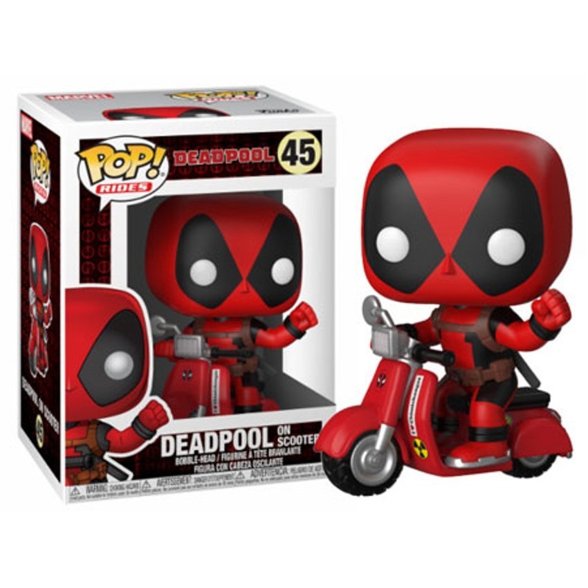 C00394A7-776D-9509-47A5-FEEEE7C5A679.jpg Funko Pop Rides Marvel Deadpool On Scooter 48 - Image 1