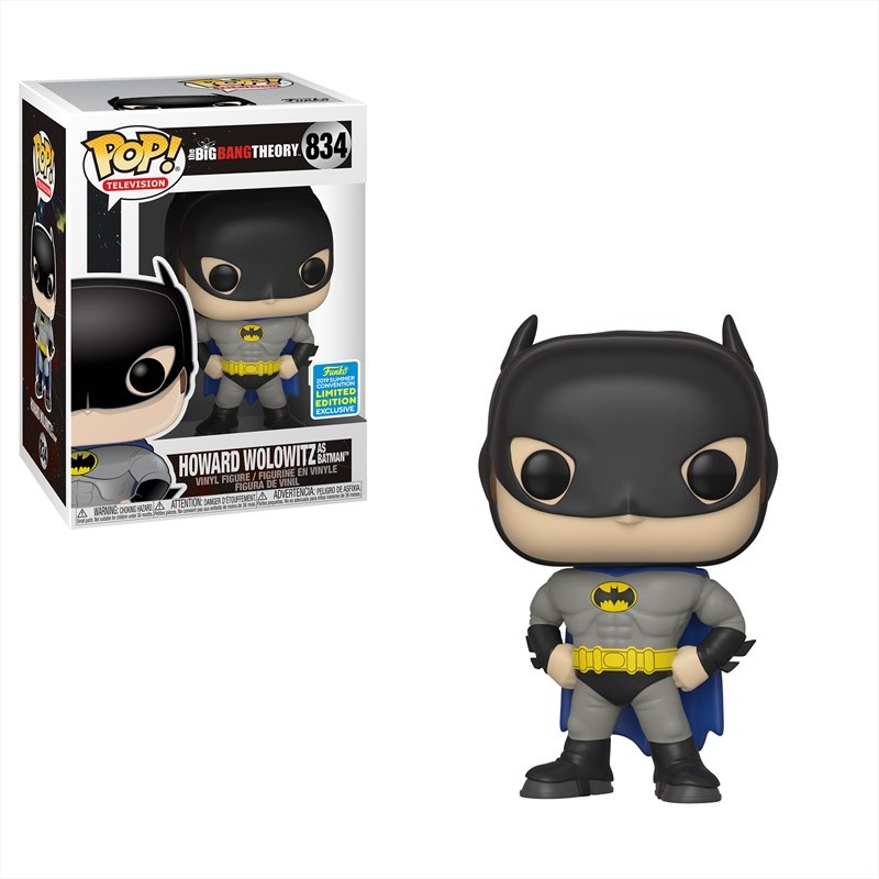 C2615936-829F-31B2-C006-79A64DB1AEED.jpg Funko Pop The Big Bang Theory - Howard As Batman 834 *limited* - Image 1