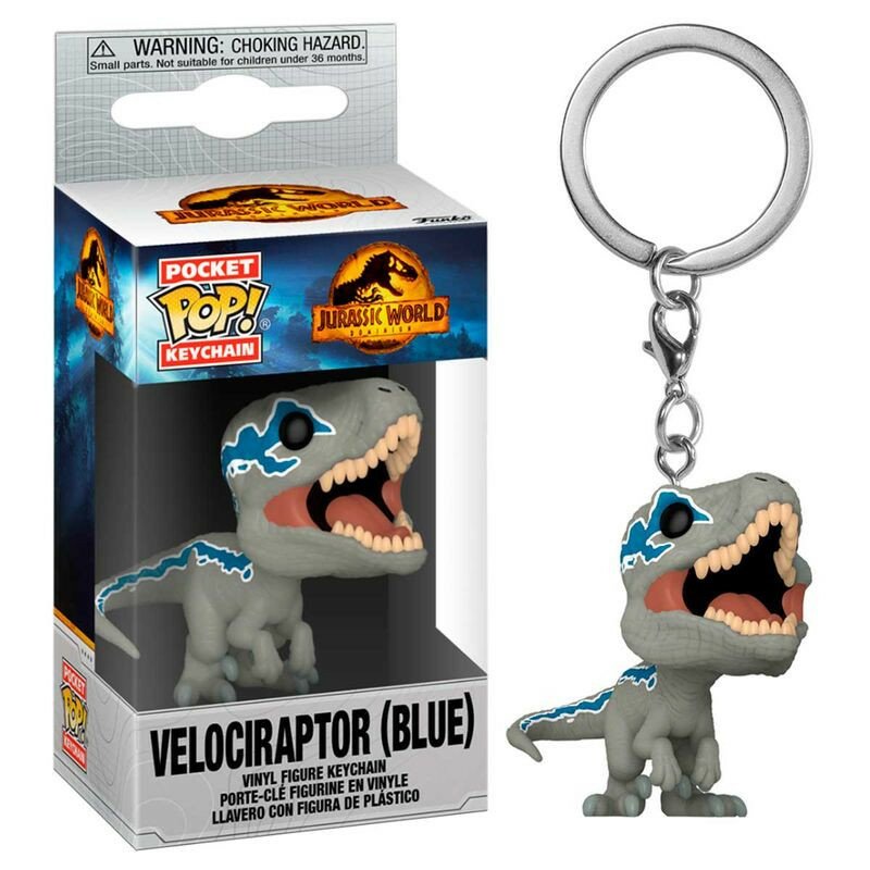 CA2715F8-D6CA-41E6-3E8E-5A6482370DB7.jpg Pop Keychain Jurassic World - Velociraptor (Blue) - Image 1