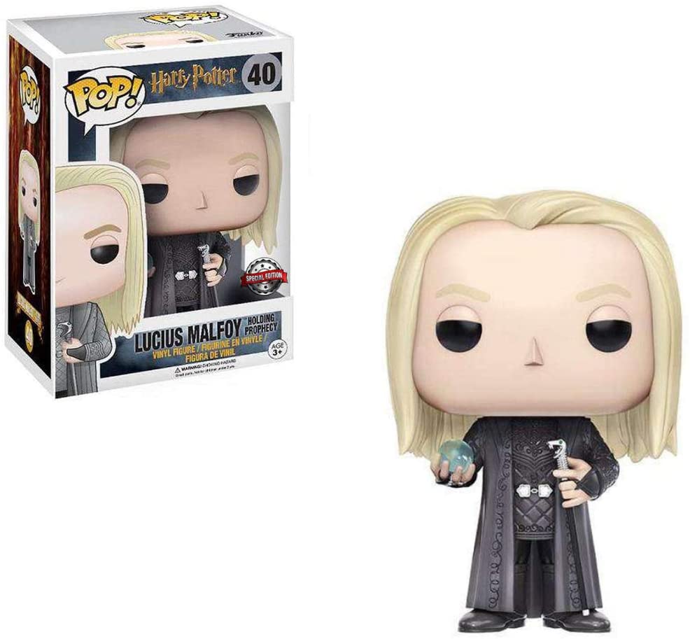 D5DD74FD-9AFA-B77A-8E74-8D4D6DE21639.jpg Funko Pop Harry Potter - Lucius Malfoy (holding Prophecy) 40 *special Edition* - Image 1