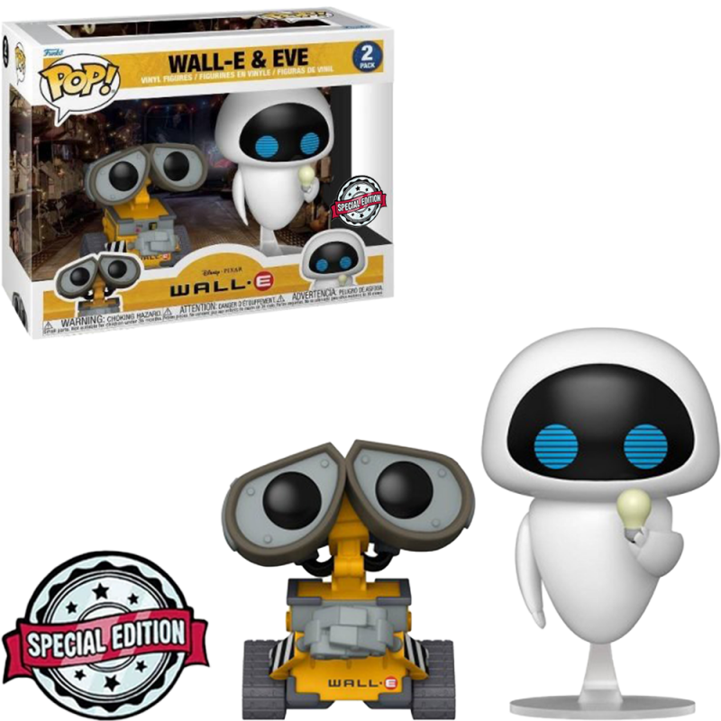 ED473C28-F691-9618-1661-03AF2C0A28E3.png Funko Pop Disney Wall-e Exclusive - Wall-e & Eve (2 Pack) - Image 1