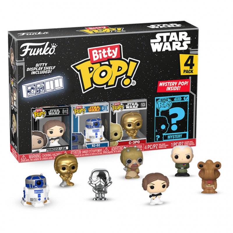 F7610476-C544-32C1-9760-AD3517398277.jpg Funko Bitty Pop Star Wars - Princess Leia 4-pack - Image 1