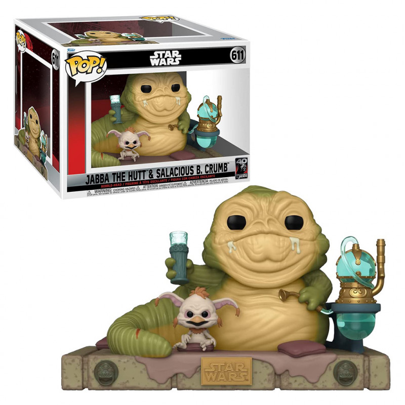 FBDE7E96-3012-A817-48B7-F0A791C25AE9.jpg Funko Pop Deluxe Star Wars: Return Of The Jedi 40th Anniversary - Jabba The Hutt & Salacious B. Crumb - Image 1