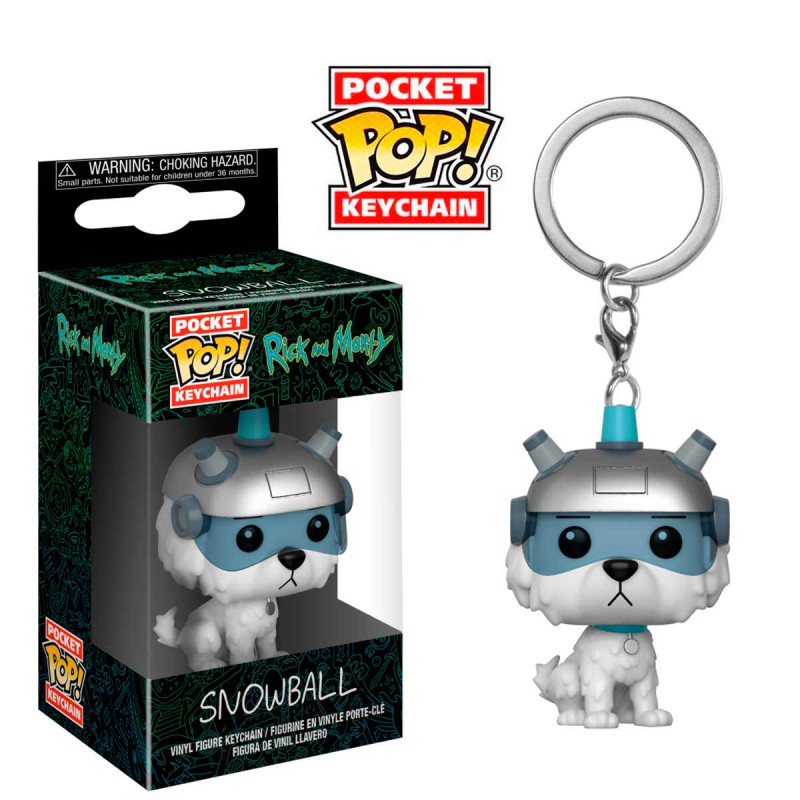 FC4CD35E-5718-1970-AB58-23552E311AD0.jpg Funko Keychain Rick & Morty Snowball - Image 1