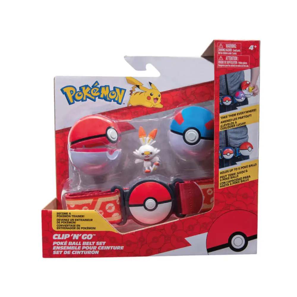 b0ecd0-191726483113a Jazwares Pokemon Cinto 2 Clip N Go Scorbunny 2 - Image 1