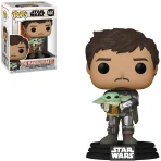Funko Pop Star Wars The Mandalorian With Grogu #461 - Imagen 2