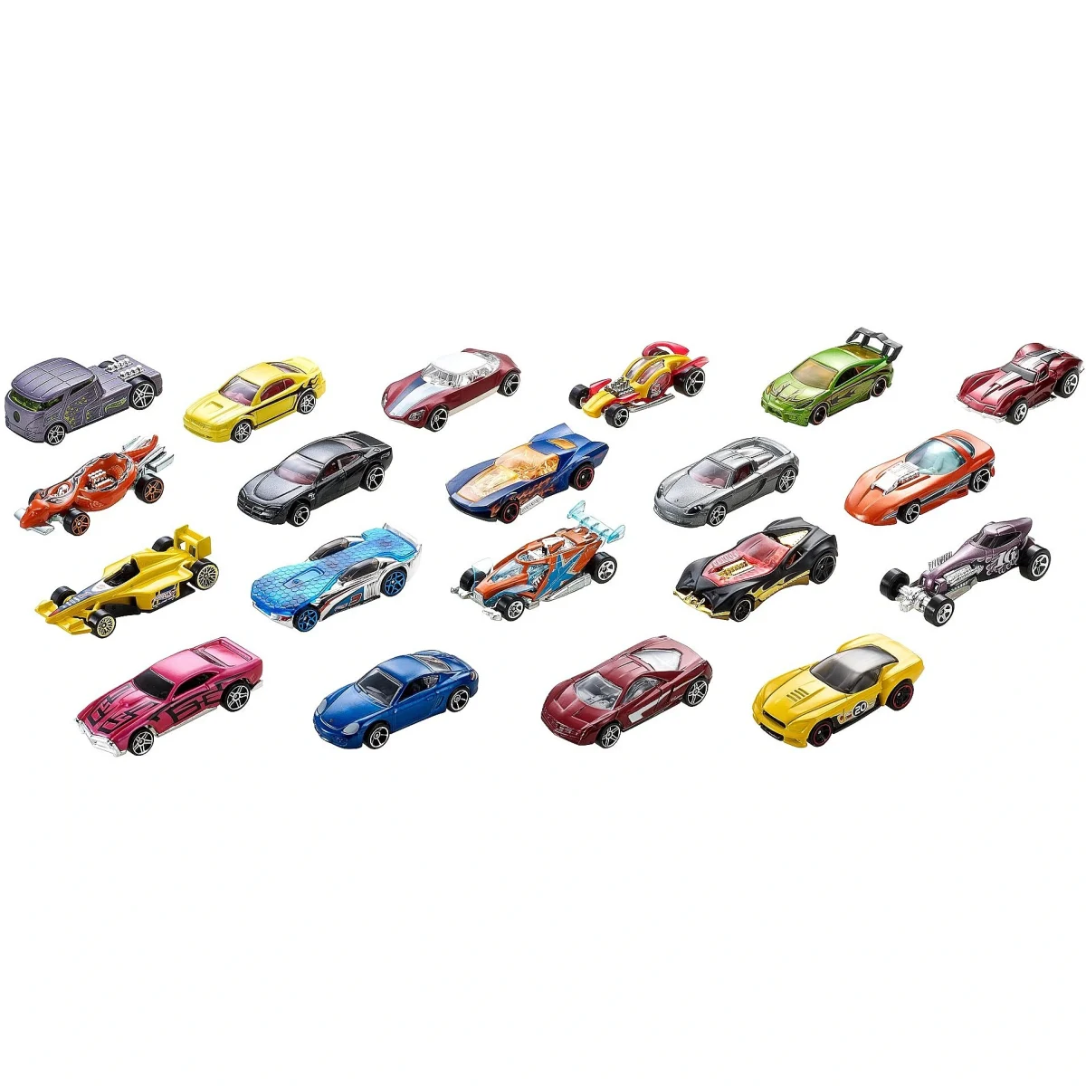 Hot Wheels Die Cast Basics Paquete De 20 Autos - Imagen 3