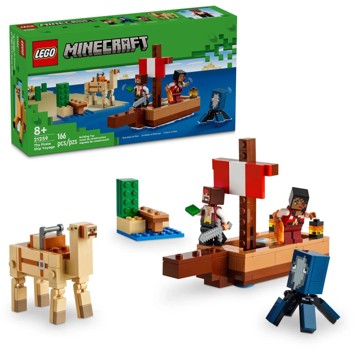 Lego Minecraft El Viaje En El Barco Pirata - Image 6