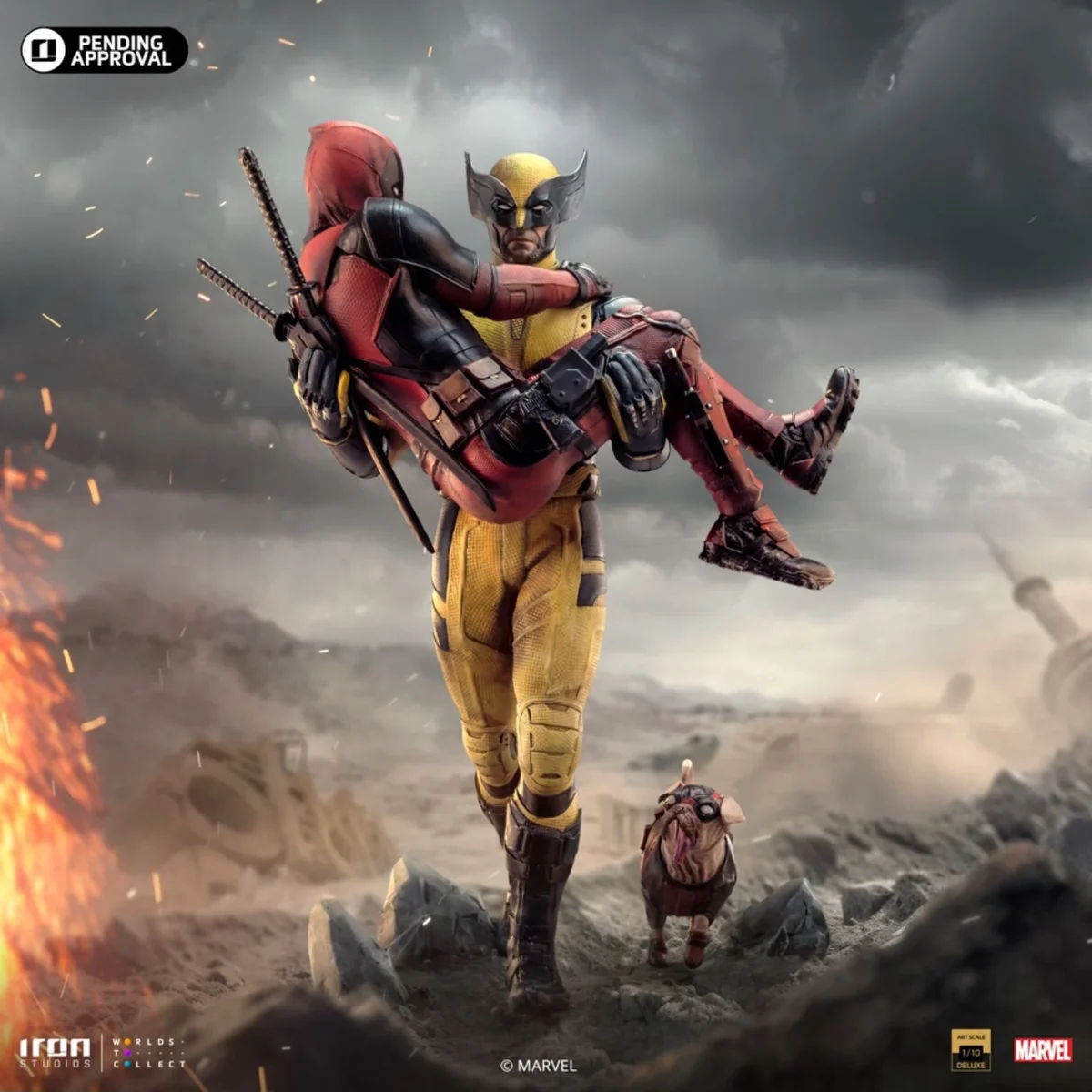 Deadpool And Wolverine Deluxe - Art Scale 1/10 - Iron Studios - Imagen 1