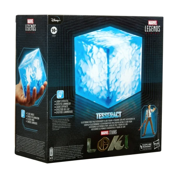 Hasbro Marvel Legends Series - Tesseract Electronic Ans Loki Figure