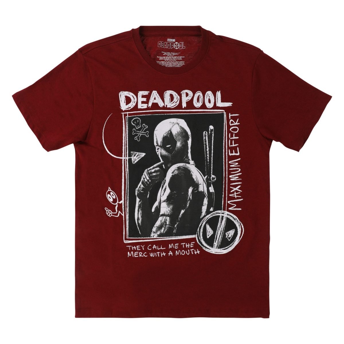 9144190_01 (1) Remera Marvel - Deadpool Maximum Effort - Imagen 1