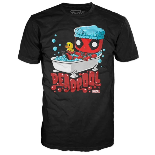 Funko Tees Marvel Deadpool Bubble Bath
