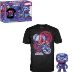 Funko Tees Civil War Art Series Remera + Funko Captain America - Image 2