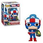 Funko Pop Marvel Holiday - Captain America 1438 - Image 3