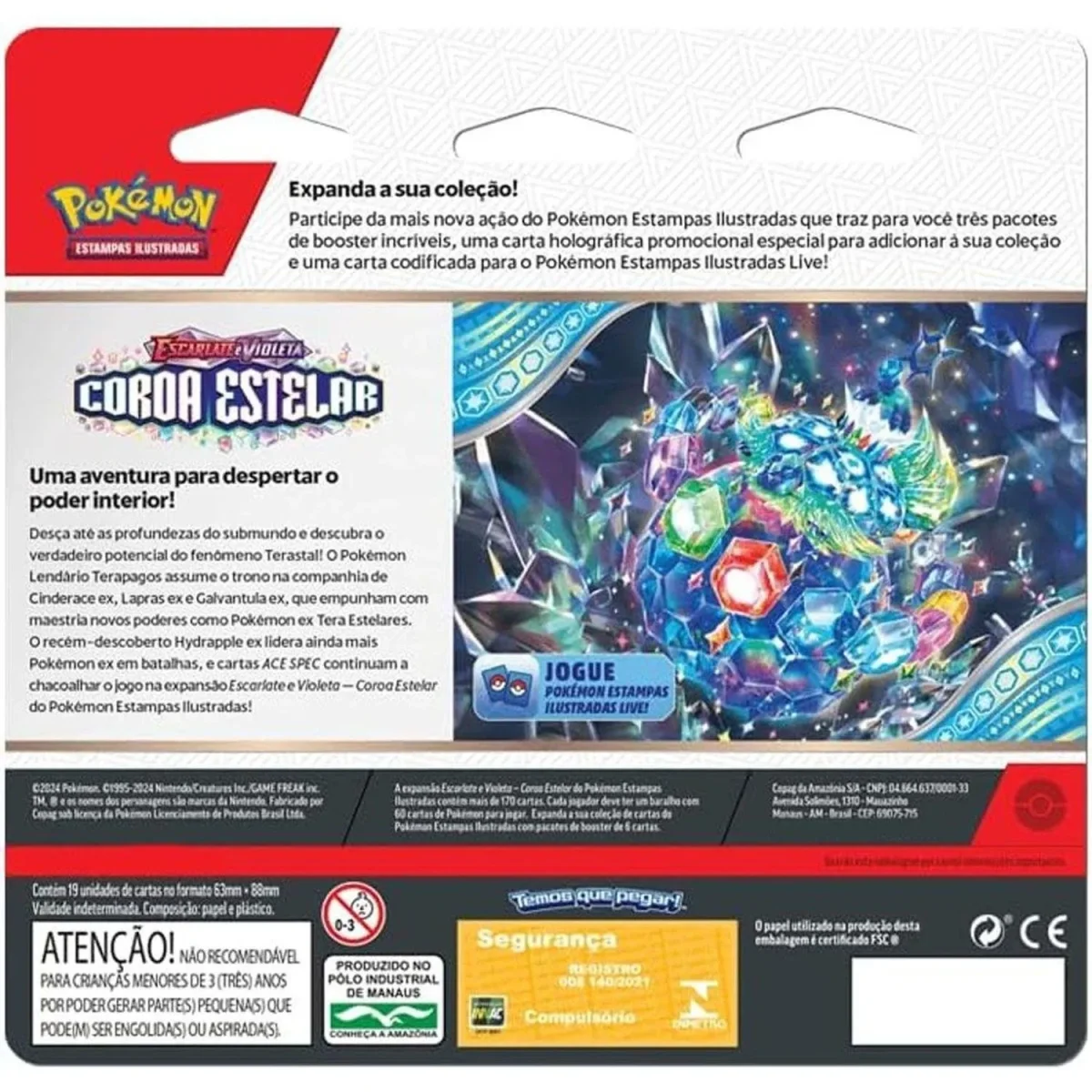 Cartas Pokémon Tcg Ev7 Blister Triple Coroa - Image 2