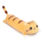 Peluche Abrazable Largo  - Gato Acostado Marron 46cm