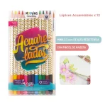LAPICES COLORES ACUARELABLES X12 MOOVING