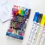 MARCADORES OUTLINER METALLIC X6 MOOVING