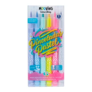 MARCADORES PINCEL PASTEL X6 MOOVING