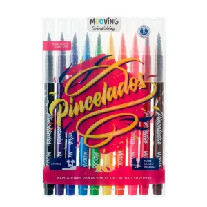 MARCADORES PUNTA PINCEL X10