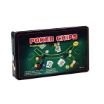 Set De Poker 300 Pcs Caja Metal - Imagen 2