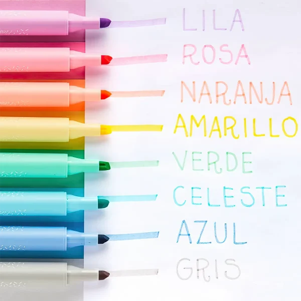 RESALTADOR PASTEL X8 MOOVING