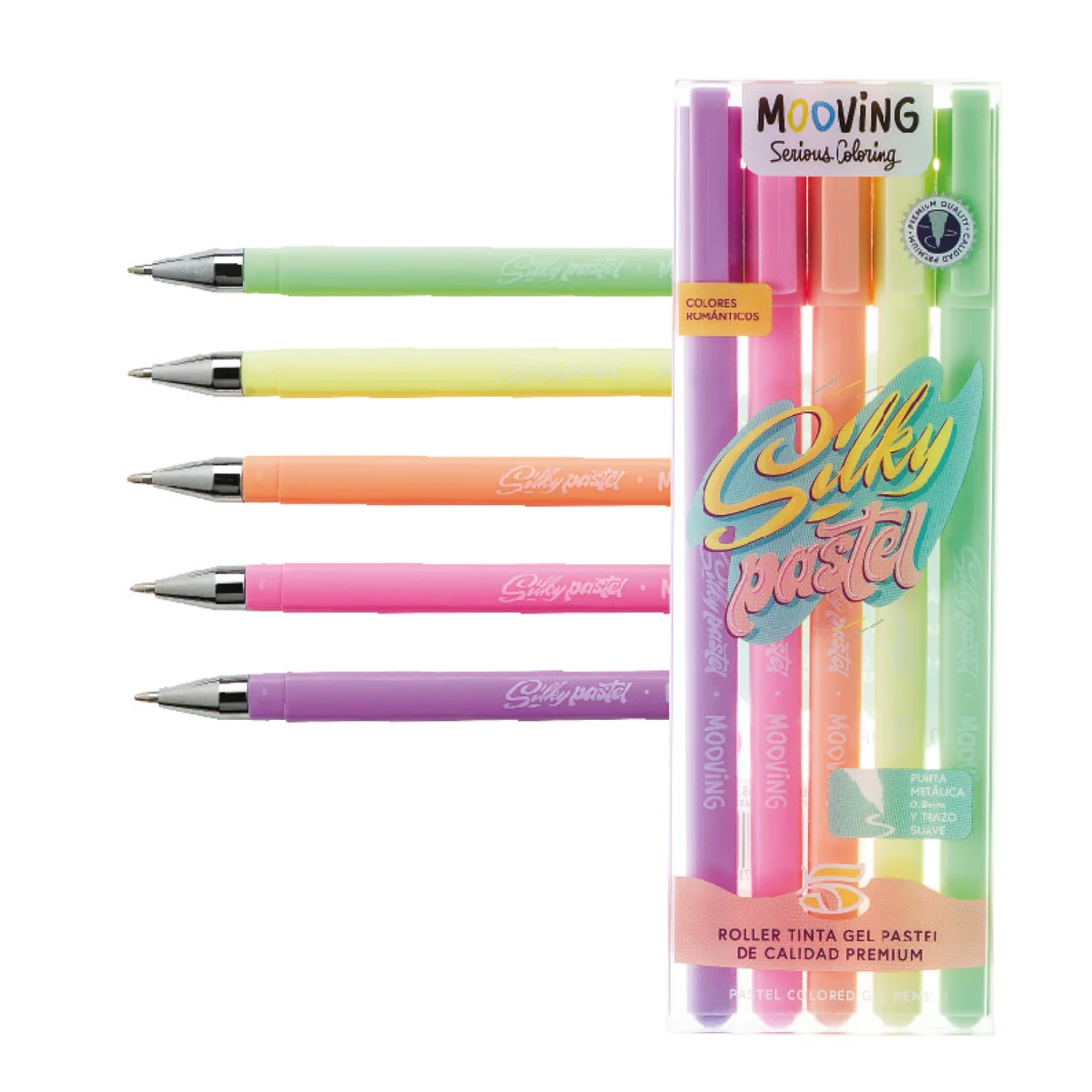 ROLLER GEL SILKY PASTEL X5 MOOVING3 ROLLER GEL SILKY PASTEL X5 MOOVING